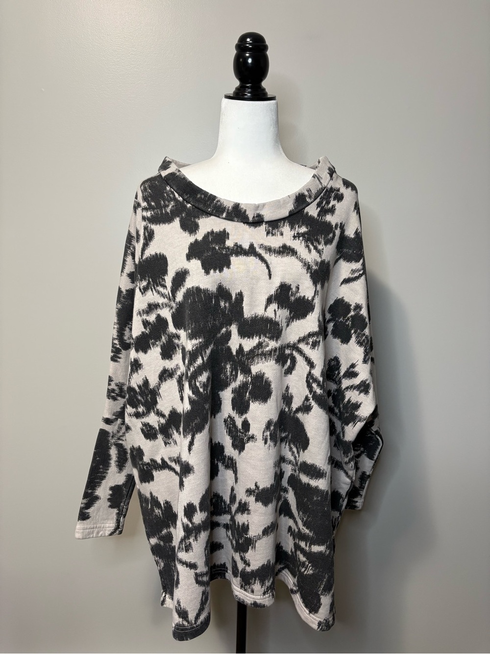 Bryn Walker Wilder Long Sleeve Tunic Bamboo Cotton Abstract Print